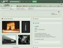 Tablet Screenshot of creatiu.deviantart.com