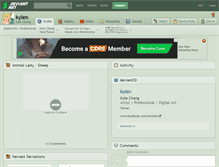Tablet Screenshot of kylen.deviantart.com