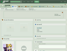 Tablet Screenshot of newtral.deviantart.com