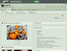 Tablet Screenshot of krisa731.deviantart.com