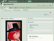 Tablet Screenshot of dark-moon-raven.deviantart.com