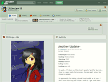 Tablet Screenshot of littlestar411.deviantart.com
