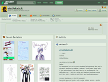 Tablet Screenshot of etsuxakatsuki.deviantart.com