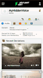 Mobile Screenshot of myhiddenvoice.deviantart.com