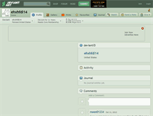 Tablet Screenshot of ehxhfdl14.deviantart.com