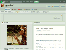 Tablet Screenshot of mywonderart.deviantart.com