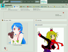 Tablet Screenshot of motoko03.deviantart.com