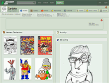 Tablet Screenshot of cardoto.deviantart.com