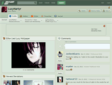 Tablet Screenshot of lucymartyr.deviantart.com