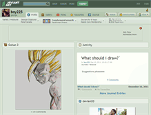 Tablet Screenshot of boy225.deviantart.com