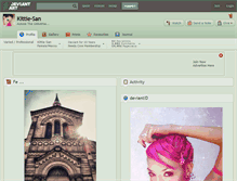 Tablet Screenshot of kittie-san.deviantart.com