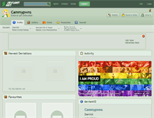 Tablet Screenshot of cammypwns.deviantart.com
