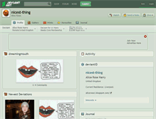 Tablet Screenshot of nicest-thing.deviantart.com