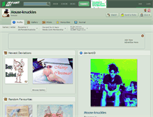 Tablet Screenshot of mouse-knuckles.deviantart.com