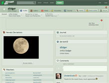 Tablet Screenshot of d0dger.deviantart.com