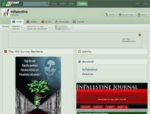 Tablet Screenshot of inpalestine.deviantart.com