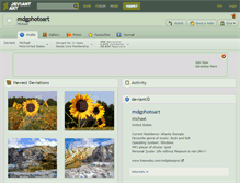 Tablet Screenshot of mdgphotoart.deviantart.com