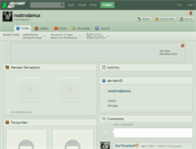 Tablet Screenshot of nostrodamus.deviantart.com