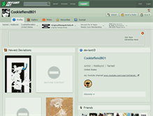 Tablet Screenshot of cookiefiend801.deviantart.com