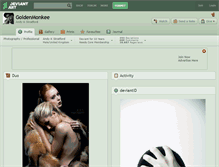 Tablet Screenshot of goldenmonkee.deviantart.com