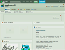 Tablet Screenshot of angelprincess99.deviantart.com