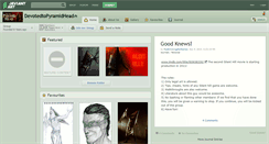 Desktop Screenshot of devotedtopyramidhead.deviantart.com