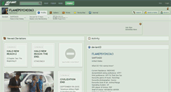 Desktop Screenshot of flamepsycho363.deviantart.com