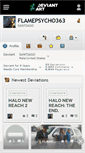 Mobile Screenshot of flamepsycho363.deviantart.com