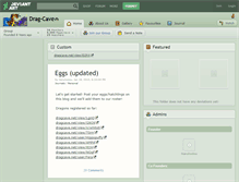 Tablet Screenshot of drag-cave.deviantart.com