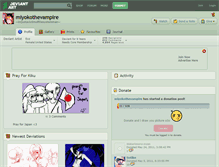 Tablet Screenshot of miyokothevampire.deviantart.com