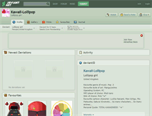 Tablet Screenshot of kawaii-lollipop.deviantart.com