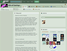 Tablet Screenshot of girls-of-gaming.deviantart.com