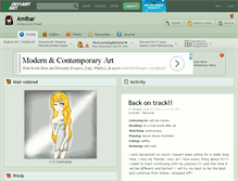 Tablet Screenshot of amibar.deviantart.com