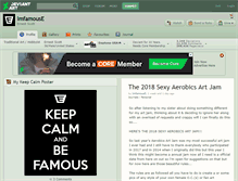 Tablet Screenshot of imfamouse.deviantart.com