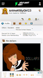 Mobile Screenshot of animekittygirl23.deviantart.com