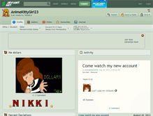 Tablet Screenshot of animekittygirl23.deviantart.com