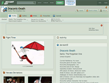 Tablet Screenshot of draconic-death.deviantart.com