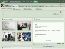 Tablet Screenshot of mkiss.deviantart.com