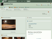 Tablet Screenshot of no-purpose-flour.deviantart.com
