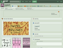 Tablet Screenshot of cassie47.deviantart.com