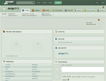 Tablet Screenshot of design313.deviantart.com