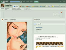 Tablet Screenshot of kissesclub.deviantart.com