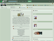 Tablet Screenshot of funnymarikandbakura.deviantart.com