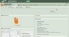 Desktop Screenshot of madd-the-sane.deviantart.com
