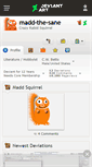 Mobile Screenshot of madd-the-sane.deviantart.com