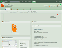 Tablet Screenshot of madd-the-sane.deviantart.com