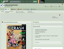 Tablet Screenshot of culturecrashcomics.deviantart.com