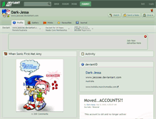 Tablet Screenshot of dark-jessa.deviantart.com