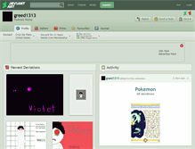 Tablet Screenshot of greed1313.deviantart.com