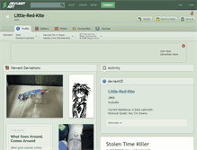 Tablet Screenshot of little-red-kite.deviantart.com